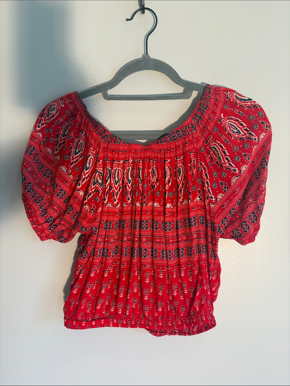 Spell & The Gypsy Collective Boho Off-Shoulder Peasant Top | Size S